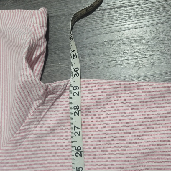 Ralph Lauren Pink & White Pinstripe Classic Fit Shirt Size XXL - Picture 7 of 9